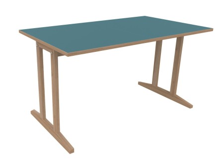 Table Soline piètement à dégagement latéral - 140x80 cm